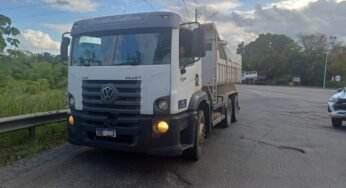 PRF flagra caminhão com mais de oito toneladas de excesso de peso na BR-110