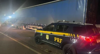 Caminhoneiro embriagado é preso pela PRF após manobras perigosas
