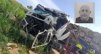Caminhoneiro morre após passar mal e bater contra árvore na BR-163