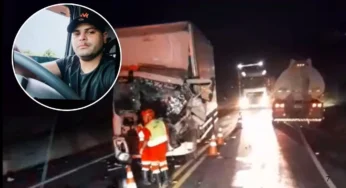 Caminhoneiro morre em acidente com carreta na BR-101
