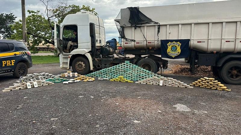 Caminhoneiro é preso com mais de 360 kg de drogas em rodovia de Mato Grosso
