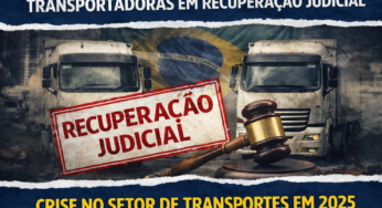 Veja as transportadoras que entrou em recuperação judicial em 2025.