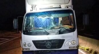 Caminhoneiro alcoolizado foi preso após provocar acidente na via Dutra.