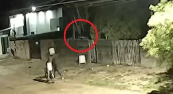 Imagens mostram bandidos roubando residência de caminhoneiro em Vilhena (RO)