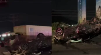 Carro furtado em alta velocidade invade pista e mata caminhoneiro na BR-101, em Balneário Camboriú