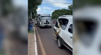 “Buzinaço” marca última homenagem ao caminhoneiro Marciano Rodrigo Kuhn