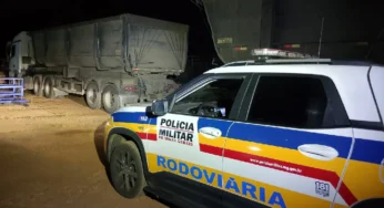 Caminhoneiro é preso na BR-352 ao apresentar CRLV falso.
