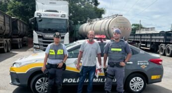 Polícia Rodoviária salva caminhoneiro engasgado na Rodovia Anhanguera, em Americana