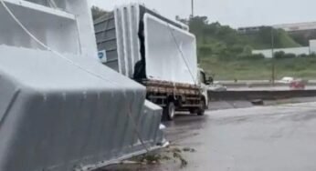 Caminhoneiro morre esmagado por piscina durante descarga na BR-381, em Betim