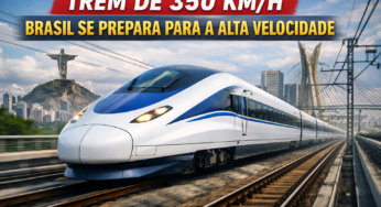 Trem misterioso de 350 km/h coloca o Brasil em novo patamar e chama atenção do continente