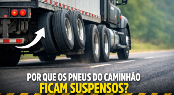Por que alguns pneus do caminhão não encostam no chão? Entenda o motivo
