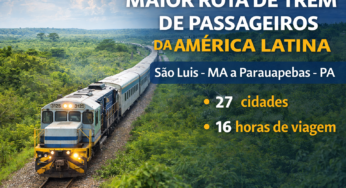 Conheça a maior rota de trem de passageiros da América Latina, entre Maranhão e Pará