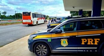 PRF flagra motorista com CNH provisória dirigindo ônibus com quase 50 passageiros em Vitória da Conquista (BA)