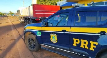 PRF apreende reboque adulterado durante fiscalização na BR-262, em Água Clara (MS)