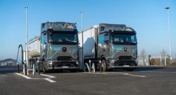 Mercedes-Benz testa caminhão elétrico eActros 600 em viagem de 2.400 km com carregamento ultrarrápido