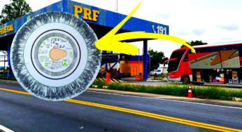 PRF se assusta ao encontrar ônibus rodando há 30 dias com o mesmo disco de tacógrafo na BR-116