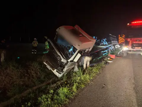 Acidente com caminhoneiro