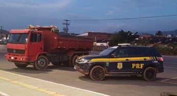 Caminhão com registro de roubo é flagrado e recuperado pela PRF em União dos Palmares