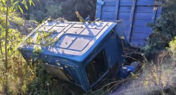 Cabine se solta em descida e jovem caminhoneiro de 25 anos morre esmagado em estrada de SC