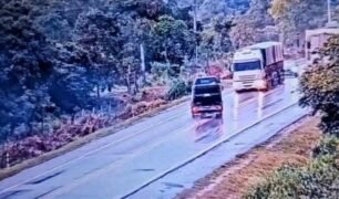 Acidente com caminhoneiro e guincho