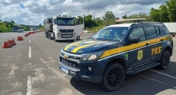 PRF intensifica fiscalização de excesso de peso na BR-324 em Simões Filho (BA)