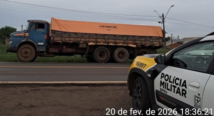 Caminhoneiro é preso após desobedecer ordem de parada e avançar contra policial na PR-170 (PR)