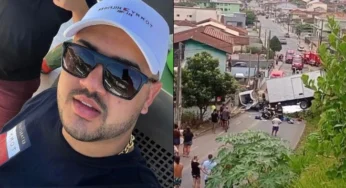 Motorista de caminhão morre após veículo cair em barranco em Joinville