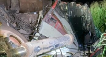 Caminhoneiro fica gravemente ferido após batida entre carretas na BR-163