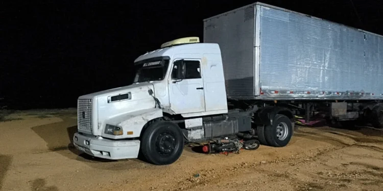 acidente com caminhoneiro