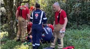 Caminhoneiro fica mais de 5 horas preso nas ferragens após grave acidente