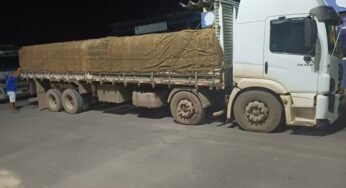 PRF apreende carga de madeira irregular transportada por caminhão na Bahia