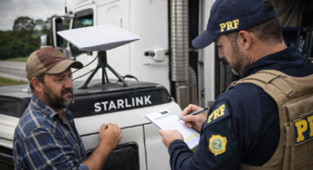 Uso incorreto da Starlink no caminhão pode gerar multa para motoristas