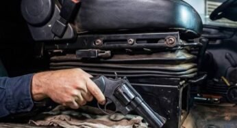 Caminhoneiro é preso com revólver escondido dentro da cabine após denúncia