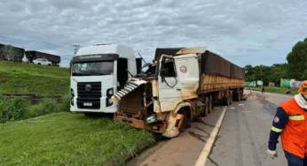 Caminhoneiro morre atropelado na BR-163 após descer do veículo