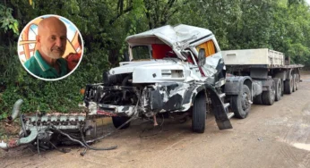 Caminhoneiro morre após colisão entre carretas na BR-101 quando voltava para casa