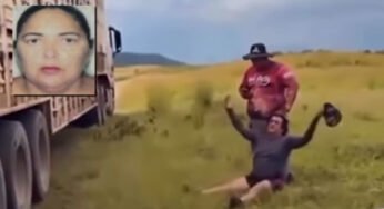 Caminhoneiro atropela esposa sem perceber na zona rural da Bahia