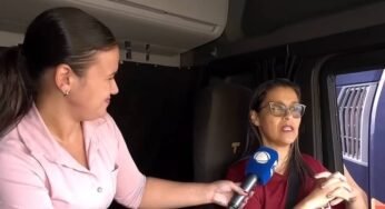 Caminhoneira larga concurso público e ganha a estrada dirigindo carreta pelo Brasil