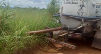 Caminhoneiro foi flagrado fazendo descarte irregular