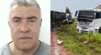 Caminhoneiro de 59 anos morre em acidente