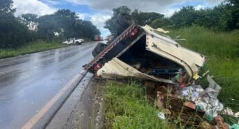Caminhoneiro perde a vida após grave acidente