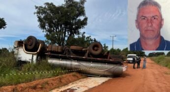 Caminhoneiro de 53 anos morre em acidente em Nova Andradina