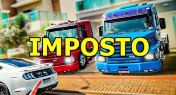 caminhão na garagem