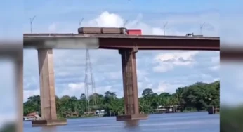 Pescadores gravam vídeo e alertam risco em ponte em Moju, mas concessionária nega risco