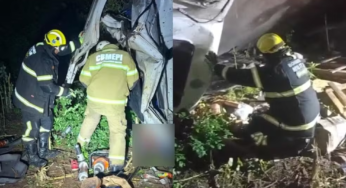 Caminhoneiro fica preso por 13 horas nas ferragens e morre no local