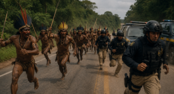 Viaturas da PRF são perseguidas durante operação contra garimpo ilegal em terra indígena