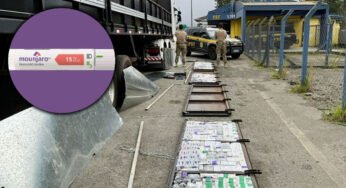 PRF encontra carga milionária de medicamentos escondida em carreta na BR-277