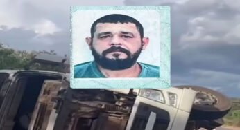 Caminhoneiro morre após carreta carregada com soja tombar na BR-364 em Rondônia