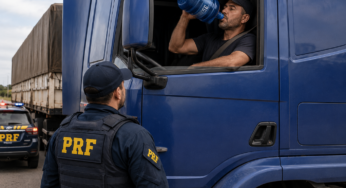 Caminhoneiro pode ser multado por beber água enquanto dirige? Entenda a regra