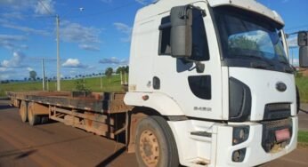 Caminhão é flagrado com sistema do Arla irregular durante fiscalização da PRF