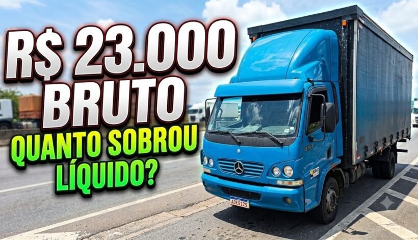 Caminhão 3/4 fatura R$ 23 mil em 17 dias, mas sobra menos da metade